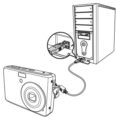 GENIUS G-SHOT V1200 - Brancher l'appareil photo sur un PC - 2