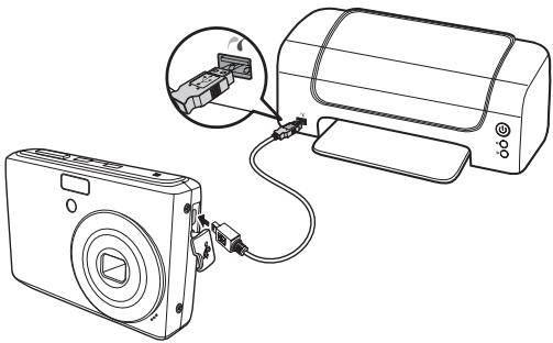 GENIUS G-SHOT V1200 - Brancher l'appareil photo sur une imprimante - 1