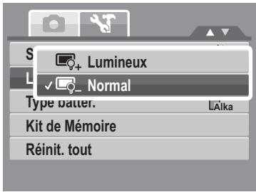 GENIUS G-SHOT V1200 - Régler la luminosité de l'écran - 1