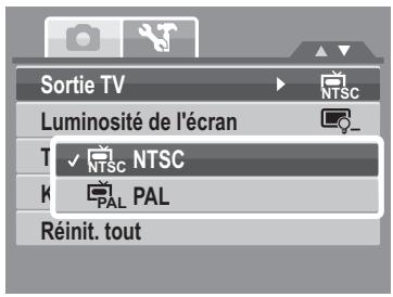 GENIUS G-SHOT V1200 - Régler la sortie TV - 1