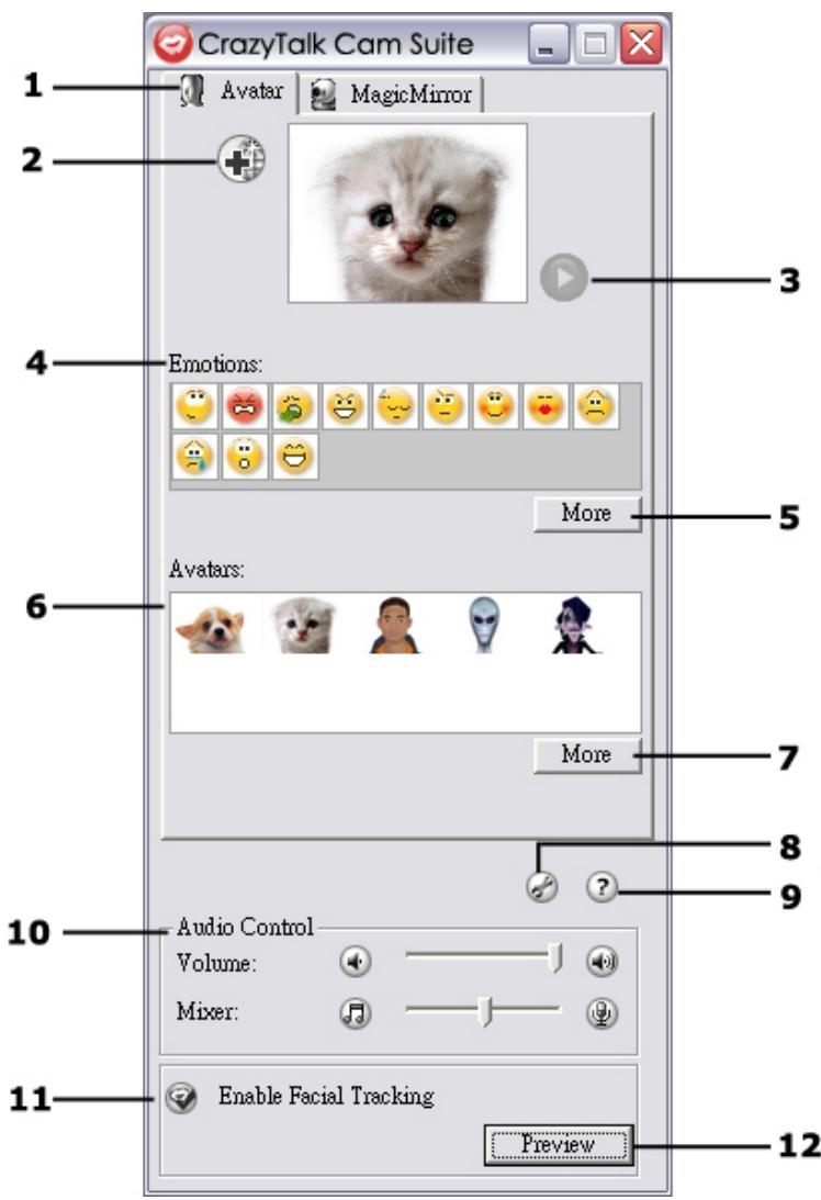 GENIUS ILOOK 1321 V2 - Interface d'Avatar: - 1