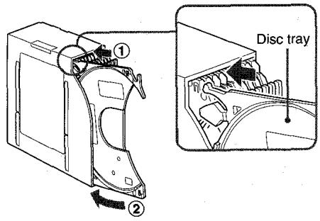 AIWA ADC-EX106 - Notes on the disc magazine - 2