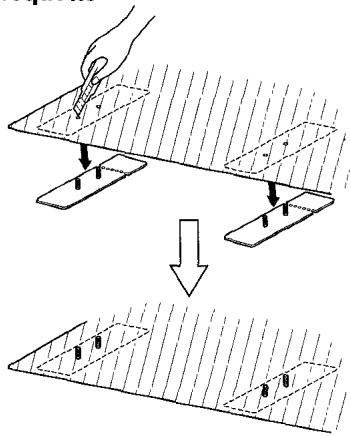 AIWA ADC-EX106 - Découpage de trough dans la moquette - 1