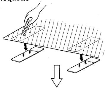 AIWA ADC-EX106 - Decoupage de trous dans la moquette - 1