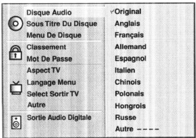 AIWA XD-DV370 - Appuyez sur SETUP en mode de lecture ou d'arrêt. - 1