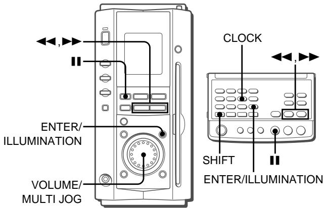 AIWA XR-MS3 - SETTING THE CLOCK - 1