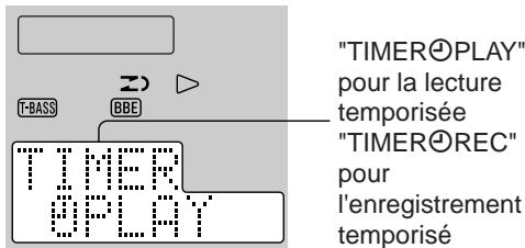 AIWA XR-MS3 - Réglage de la lecture et de l'enregistrement temporisés - 2