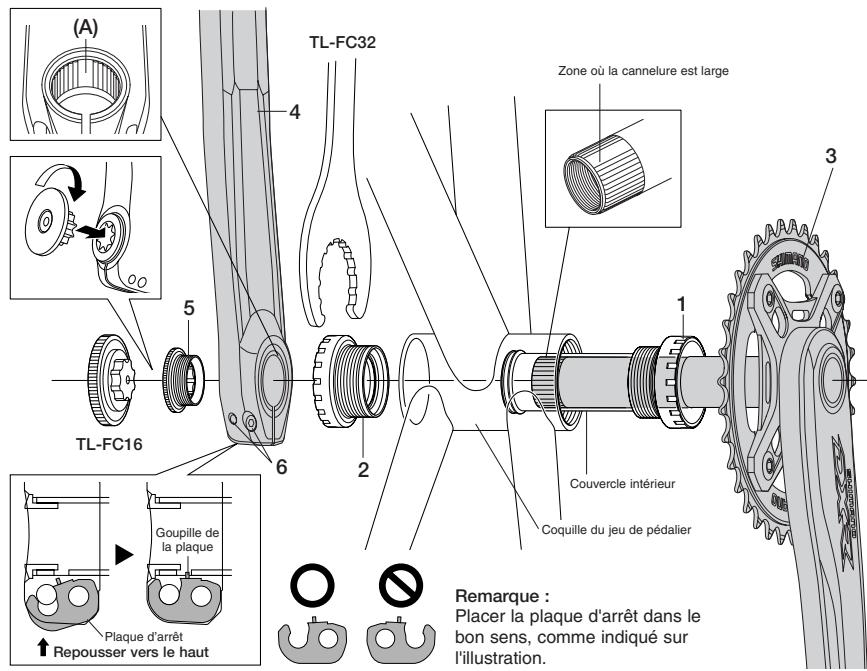 SHIMANO FC-MX71 - Installer en suivant la procédure suivante montrée dans l'illustration. - 2