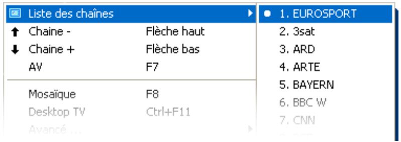 TERRATEC 400TVMOBILE MKII MANUAL SOFTWARE - Choix de la chaîne / du signal d'entrée - 1