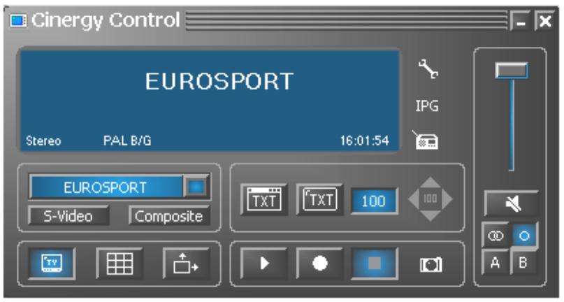 TERRATEC 400TVMOBILE MKII MANUAL SOFTWARE - Le menu principal. - 1