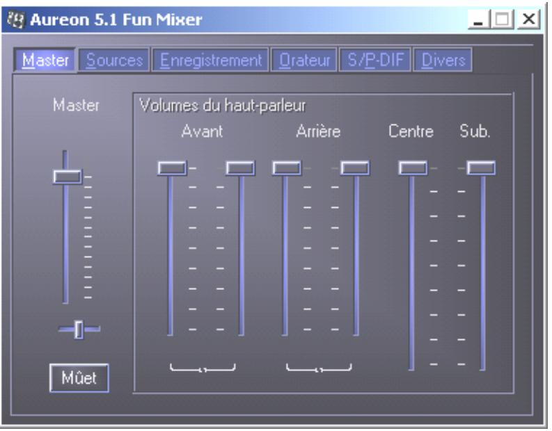 TERRATEC AUREON FUN - Le panneau de configuration aureon 5.1 fun - 1