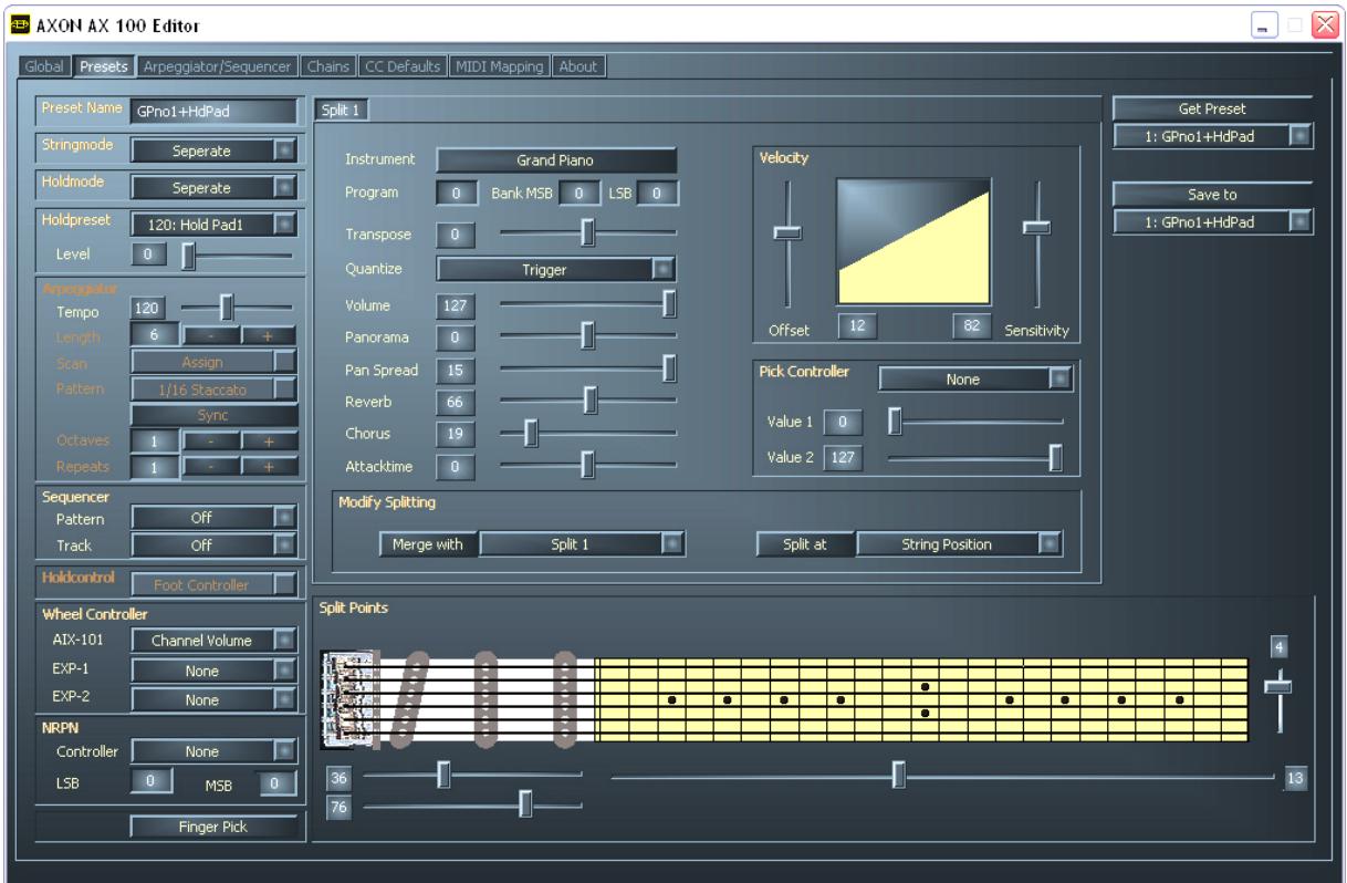 TERRATEC AXON AX 100 MKII MANUAL 1.0 - Presets - 1