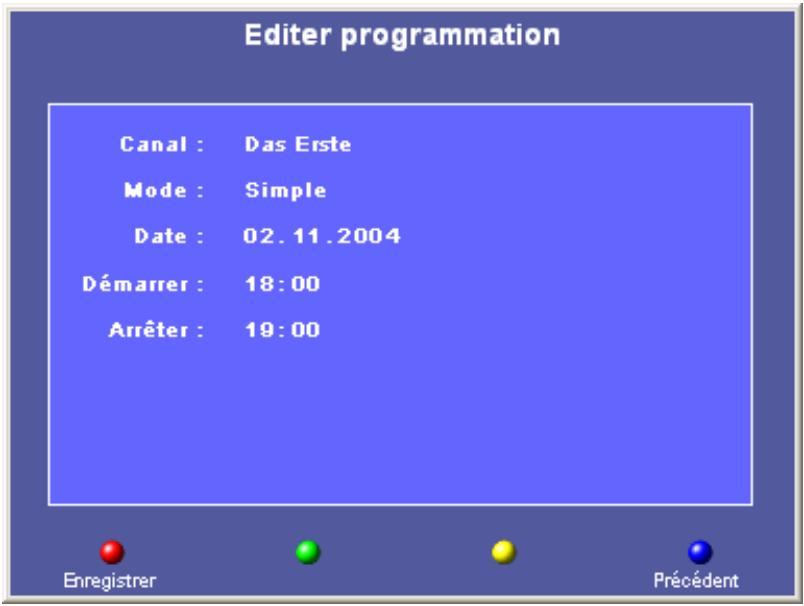 TERRATEC CINERGY T2 SOFTWARE MANUAL - Heure de début et heures de fin - 1