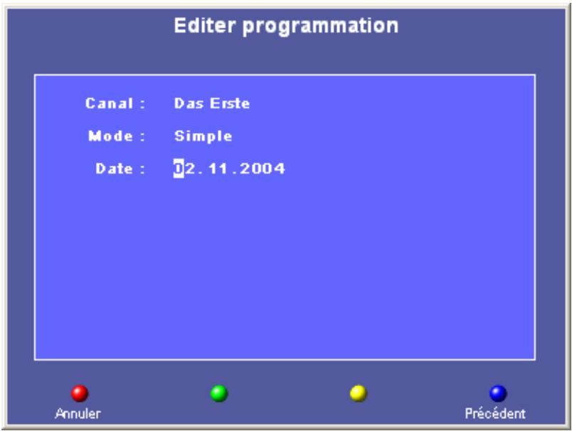 TERRATEC CINERGY T2 SOFTWARE MANUAL - Date (uniquement pour le mode Simple) - 1