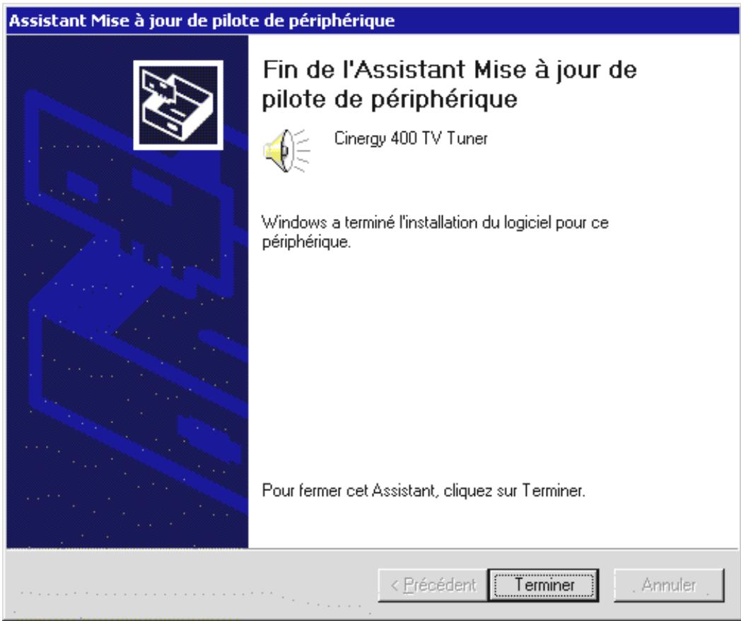 TERRATEC CINERGY400TV MANUAL HARDWARE - Recherche de fichiers de pilote - 5