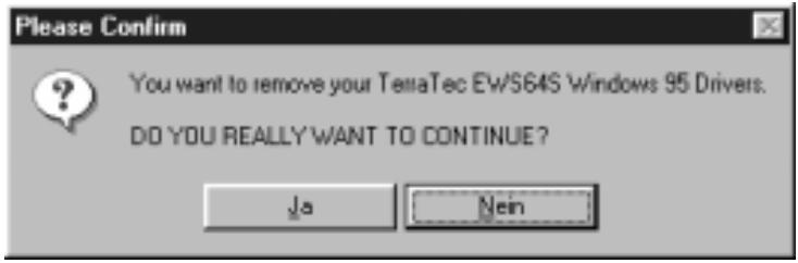 TERRATEC EWS64S - Désinstallation sous windows 95. - 1