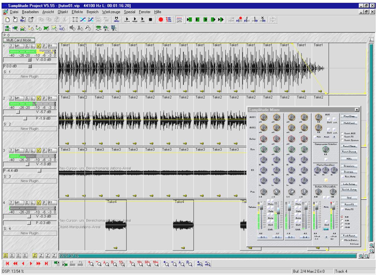 TERRATEC EWS88D - Samplitude basic-l'editeur AUDIO. - 1