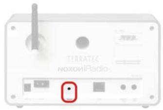 TERRATEC NOXON IRADIO - Le bouton de réinitialisation - 1