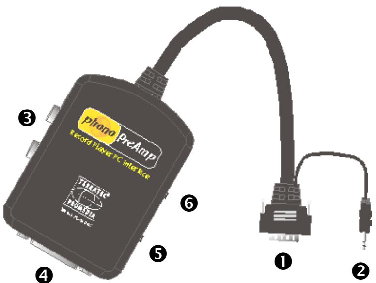 TERRATEC PHONO PREAMP STUDIO - Raccordement et éléments de commande - 1