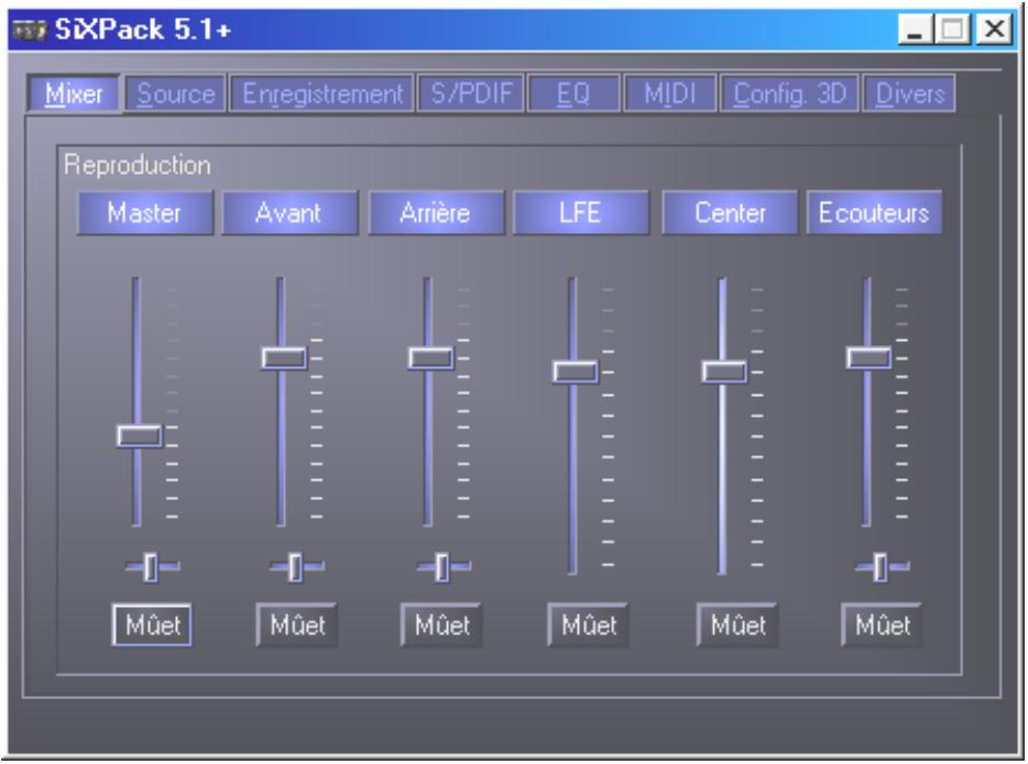 TERRATEC SIXPACK 5.1+ - La fenêtre de reproduction. - 1