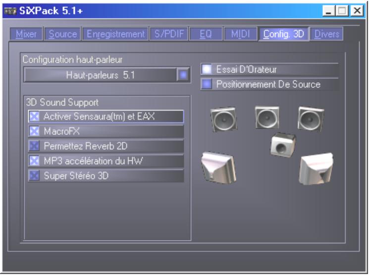 TERRATEC SIXPACK 5.1+ - Configuration 3D. - 1
