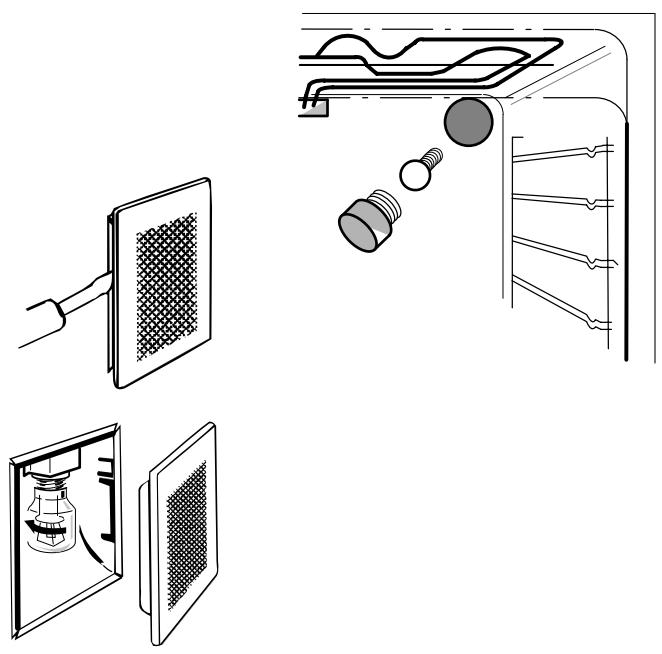 THERMA BOD.3PCN - L'éclairage du four - échange des ampôules - 2