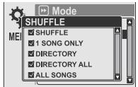 IRIVER IHP-120 - REPEAT MODE / SHUFFLE MODE - 2