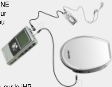 IRIVER IHP-120 - BRANCHEMENT DU LECTEUR SUR UNE SOURCE AUDIO EXTERNE - 1