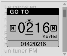 IRIVER IHP-120 - Pour aller à une position spécifique (Utile pour de grands fichiers.) - 6