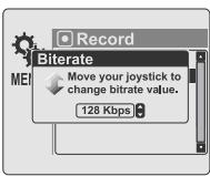 IRIVER IHP-120 - BIT RATE - 1