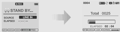 IRIVER IHP-120 - POUR ARRETER L'ENREGISTREMENT - 1