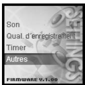 IRIVER H10 - Configuration du Menu - 5