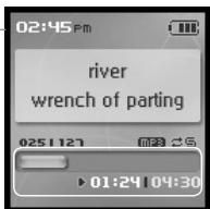 IRIVER H10 - Effectuer un retour/une avance rapide - 1