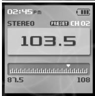 IRIVER H10 - Écoute de la radio FM - 6