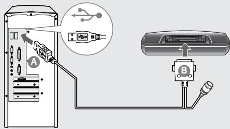 IRIVER H10 - Branchement du PC - Branchement du cable - 1