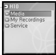 IRIVER H10 - Fonction du navigateur - 4