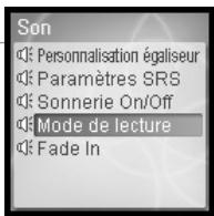 IRIVER H10 - Régler le mode Lecture - 8