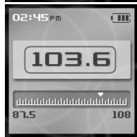 IRIVER H10 - Balayage des fréquences radio FM - Recherche manuelle - 4