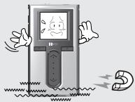 IRIVER H10 - Tenez le lecteur à distance des aimants puissants. - 1