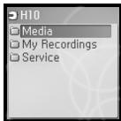 IRIVER H10 - ■ Menu Examples - 22