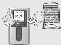 IRIVER H10 - Conservez a l'abri du soleil, de la chaleur excessive et du froid. - 1