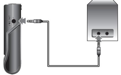 IRIVER H10 - Branchement de la station d'accueil - Connexion de sortie de ligne - 2