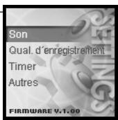 IRIVER H10 - Configuration du Menu - 2