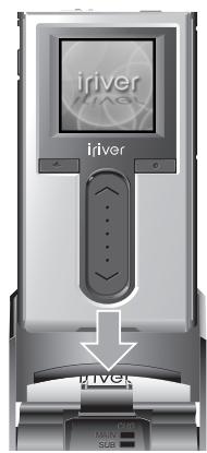 IRIVER H10 - Branchement de la station d'accueil - 1