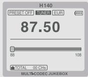 IRIVER H140 - Utilisation du TUNER FM - 2