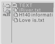 IRIVER H140 - Pour CREER un fichier TEXTE - 6