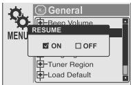 IRIVER H140 - Quitter le menu principal - 3