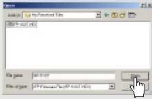 IRIVER IFP-300 - Selectionne le fichter FP-30XTHEX or FP-30XHEX et clqnz sur Ouvrk. - 1