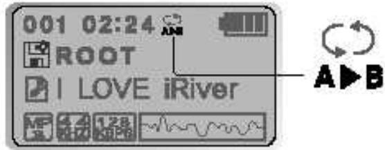 IRIVER IFP-300 - Lecture repeteedun Interva selectionne - 2