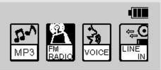 IRIVER IFP-300 - Appuyaz pour selectionner FM RADIO Appuyez sur le bouton NAVIMENU pour confimer. - 3